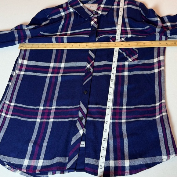 Rails Blue and Purple Plaid Button-Down Shirt - Picture 9 of 10